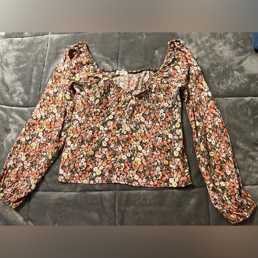 Worn Once, Stitch and Pine Blouse, M: B4